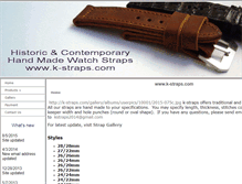 Tablet Screenshot of k-straps.com
